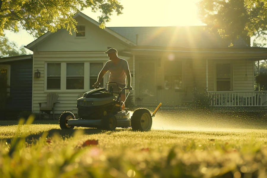 battery operated self propelled lawn mowers