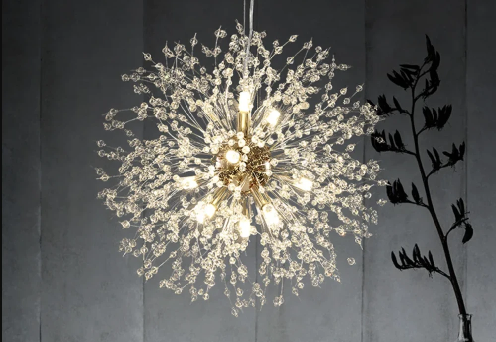 crystal chandelier flush mount light