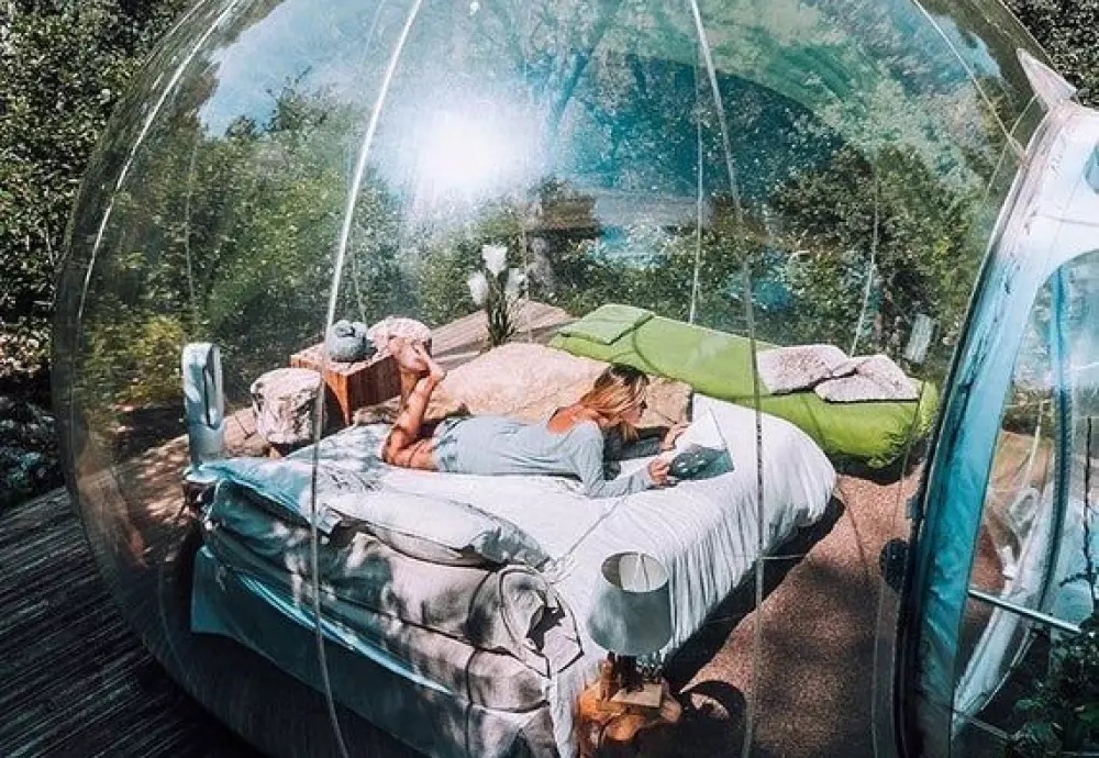 transparent crystal bubble tent