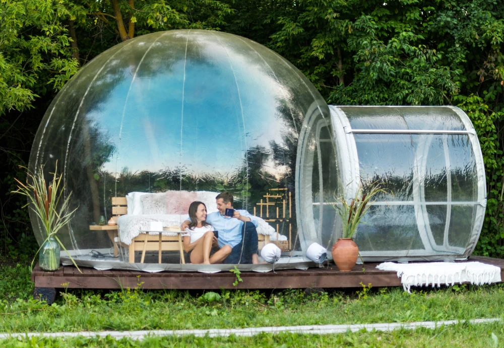 transparent crystal tents